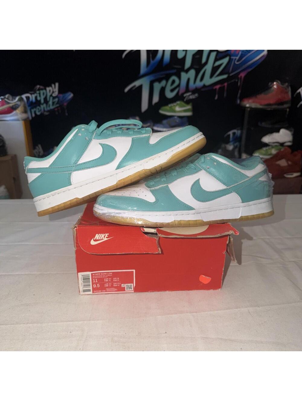 Size 11 - Nike Dunk Low Teal Zeal W